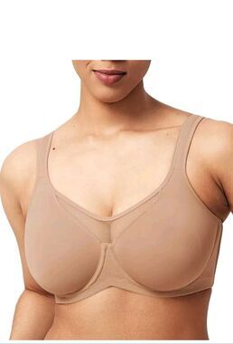 HSIA Women's Minimizer Bra Plus Set 42 D Unlined Full Coverage Wide Strap i
